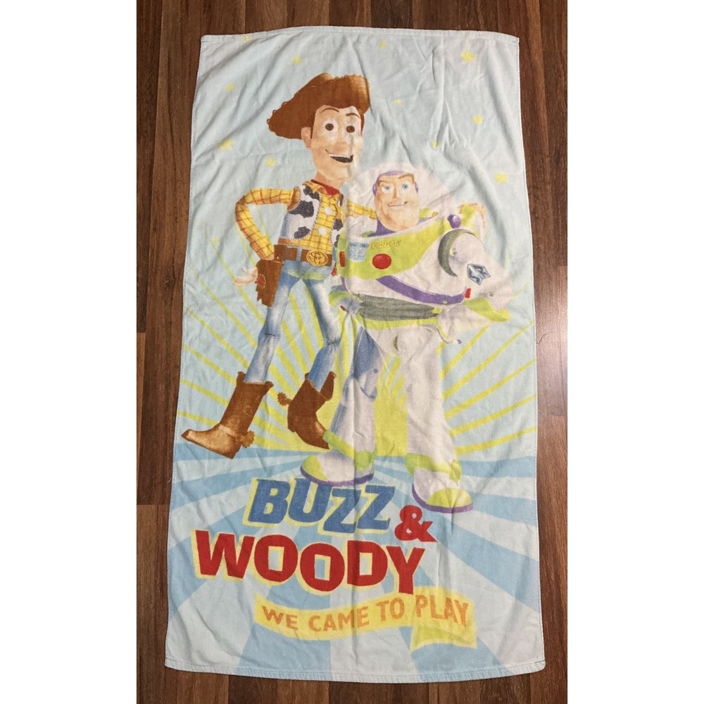 Disney/Pixar Toy Story 3 BUZZ & WOODY WE CAME TO PLAY Bath/Beach Towel Cotton